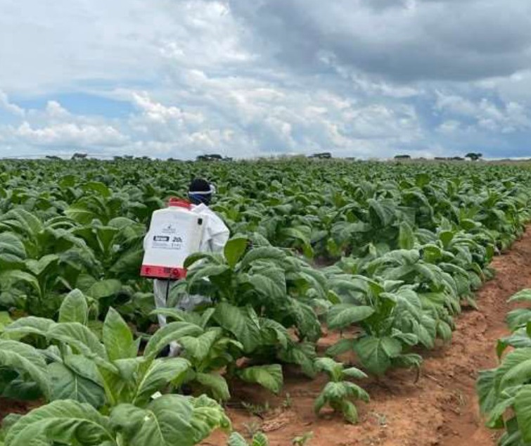 Spraying the mid-season applications in protective equipment